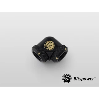Bitspower Matt Black Enhance 90-Degree Dual Multi-Link Adapter BP-MBE90DML