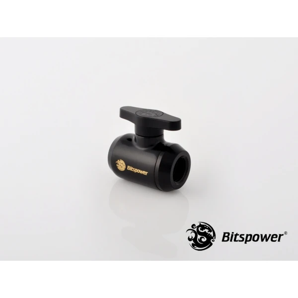 Bitspower mini zawór kulowy IG1/4'' Matt Black BP-MVV-MBKBK