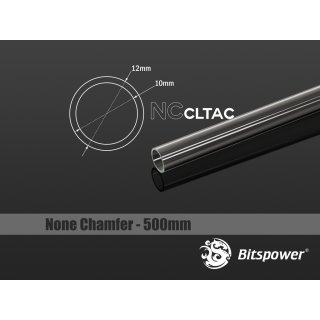 Bitspower None Chamfer Crystal Link Tube-Length 500mm BP-NCCLT12AC-L500