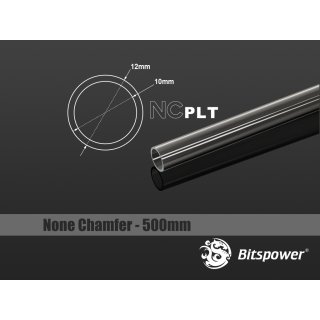 Bitspower None Chamfer PETG Link Tube OD12MM-Length 500MM BP-NCPLT12-L500