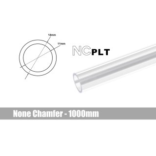 Bitspower None Chamfer PETG Link Tube OD14MM-Length 1000MM BP-NCPLT14-L1000