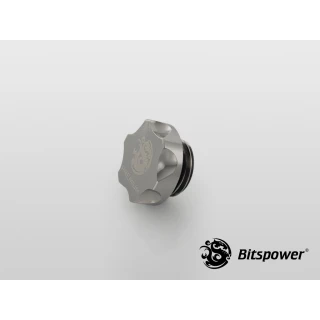 Bitspower Premium G1/4" Black Sparkle Stop Fitting BP-BSPRE-06