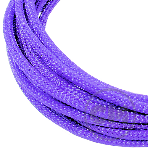 Cable Modders High Density 4mm Braid Sleeving Kit UV Purple - 3m