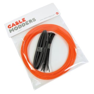 Cable Modders High Density 4mm Braid Sleeving Kit Orange - 3m