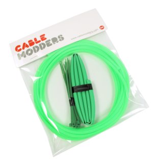 Cable Modders High Density 4mm Braid Sleeving Kit UV Green - 3m