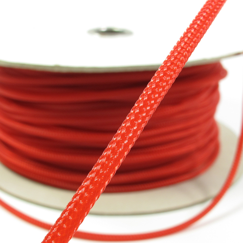 Cable Modders U-HD Braid Sleeving - UV Red 4mm (1m)
