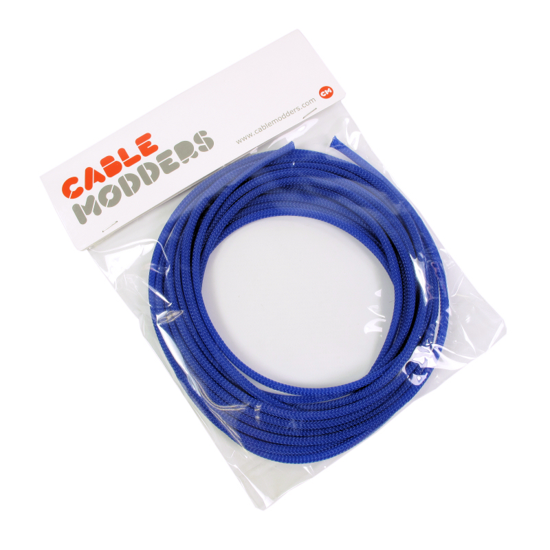 Cable Modders U-HD Retail Pack Braid Sleeving UV Blue - 4mm x 5m