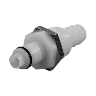 CPC quick connector series PLC - 7,9mm plug with bulkhead screwing