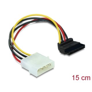 Delock adapter Molex -> SATA kątowy