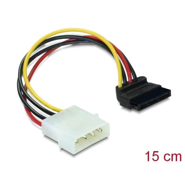 Delock adapter Molex -> SATA kątowy