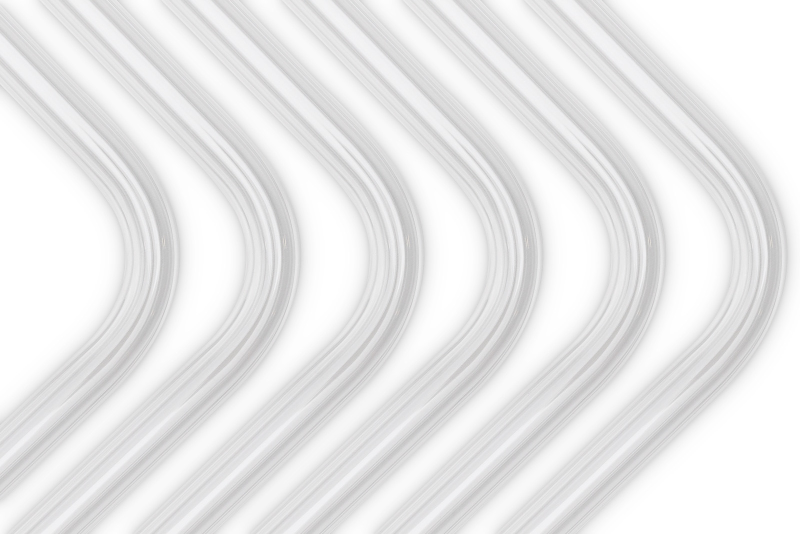 EK Water Blocks EK-Loop Hard Tube 14mm 0.8m Pre-Bent 90° - Acrylic (6pcs)