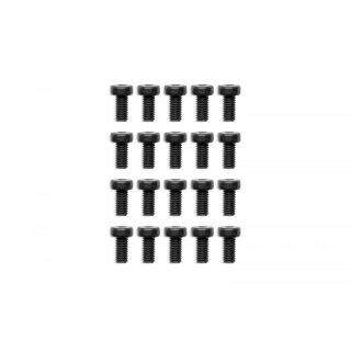 EK Water Blocks EK-Loop Hex Key Screw Set M4x8mm - Black (20pcs)
