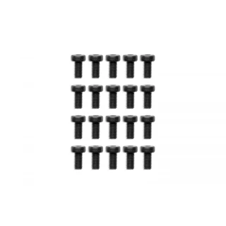 EK Water Blocks EK-Loop Hex Key Screw Set M4x8mm - Black (20pcs)