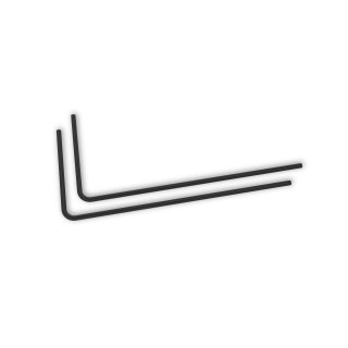EK Water Blocks EK-Loop Metal Tube 12mm 0.8m Pre-Bent 90° - Black (2pcs)