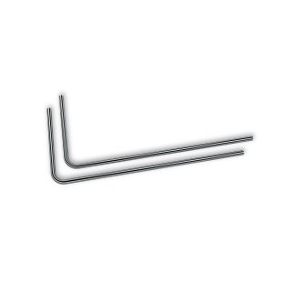 EK Water Blocks EK-Loop Metal Tube 14mm 0.8m Pre-Bent 90° - Black Nickel (2pcs)