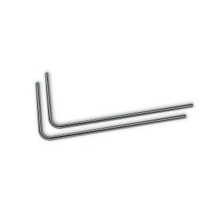 EK Water Blocks EK-Loop Metal Tube 16mm 0.8m Pre-Bent 90° - Black Nickel (2pcs)