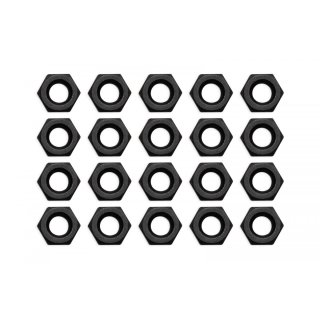 EK Water Blocks EK-Loop Nut Set M4 - Black (20pcs)