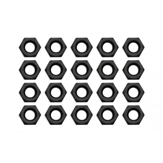 EK Water Blocks EK-Loop Nut Set M4 - Black (20pcs)