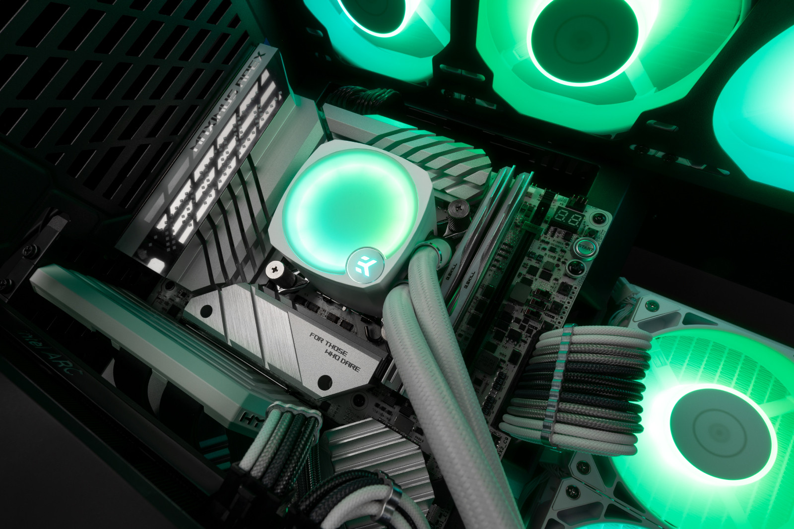 EK Water Blocks EK-Nucleus AIO CR360 Lux D-RGB - White