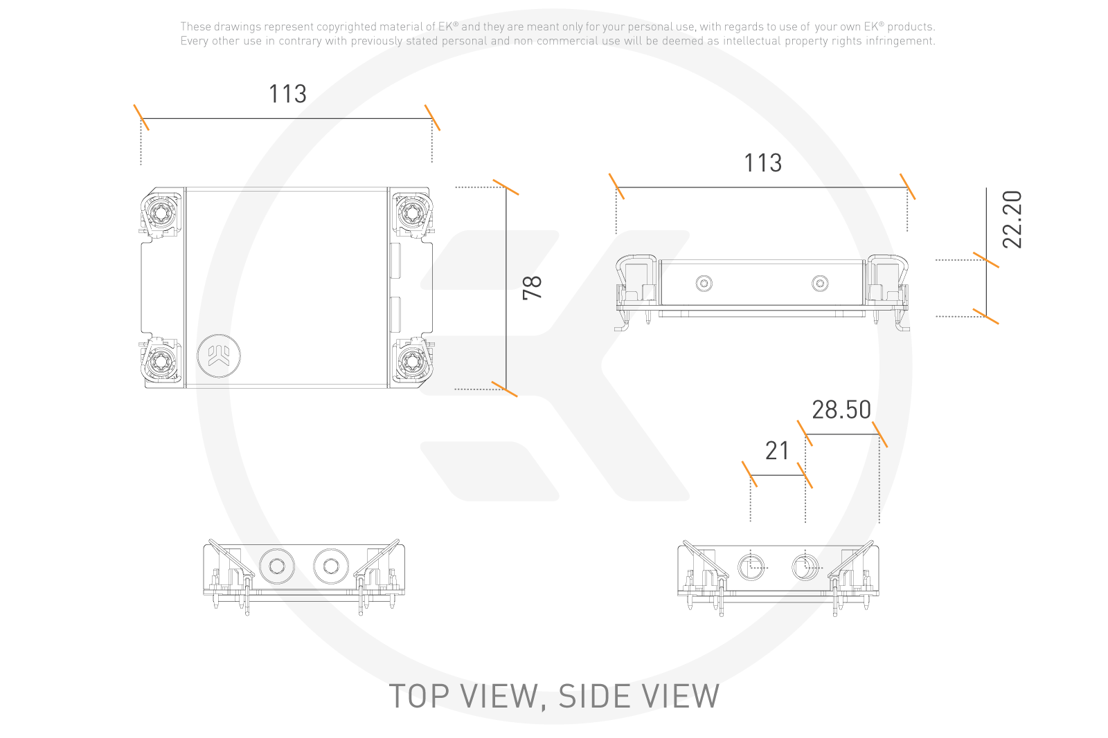 EK Water Blocks EK-Pro CPU WB 4677 Rack Ni + Acetal