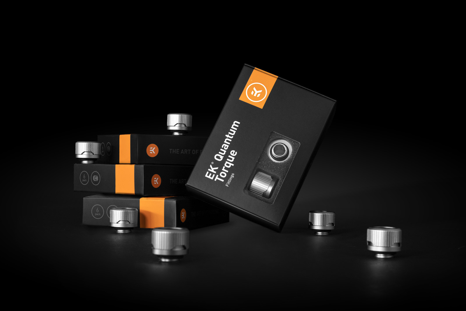 EK Water Blocks EK-Quantum Torque 6-Pack STC 10/16 - Satin Titanium