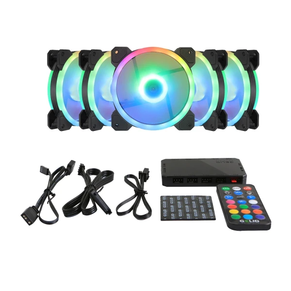 Gelid 120mm Amber5 ARGB Combo Bundle RF-RGB-MP-01