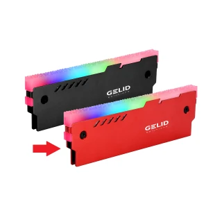 Gelid Lumen RGB RAM Memory Cooling Kit Red