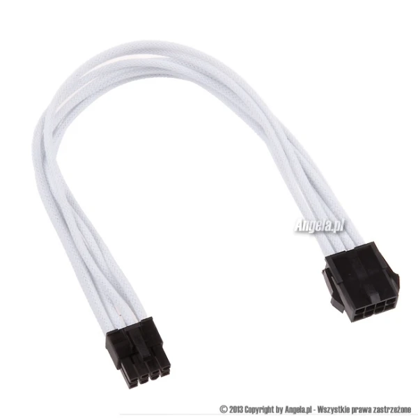 Gelid przedłużacz 8pin EPS 30cm biały UV CA-8P-02