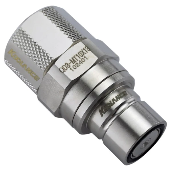 Koolance QD3-MT10X13 Male Quick Disconnect No-Spill Coupling, Compression for 10mm x 13mm (3/8in x 1/2in)
