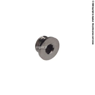 Korek imbusowy G1/4" niklowany na czarno