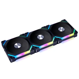 Lian-Li UNI FAN SL120 V2 RGB PWM Fan, Triple-pack incl. Controller - 120mm, black