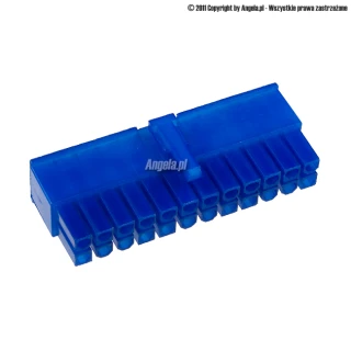 Mod/smart ATX Power Connector 24pin plug - UV blue