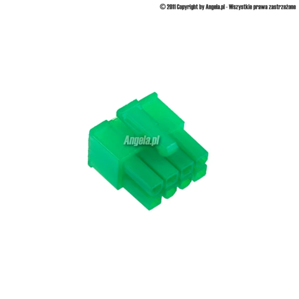 Mod/smart ATX Power Connector 8pin EPS plug - UV green