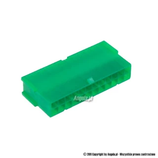 Mod/smart ATX Power Connector 24pin socket - UV green