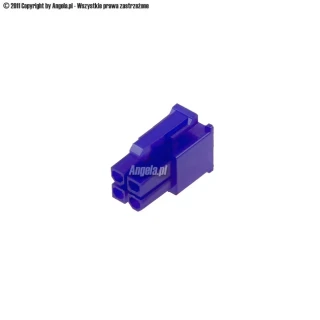 Mod/smart ATX Power Connector 4Pin plug - UV purple