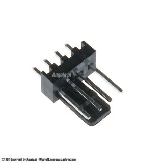 Mod/smart FAN Power Connector 3+1pin PWM plug inc. pins - black