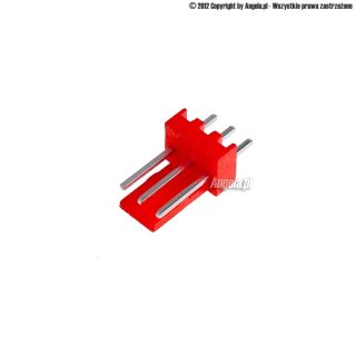 Mod/smart FAN Power Connector 3pin plug - UV red