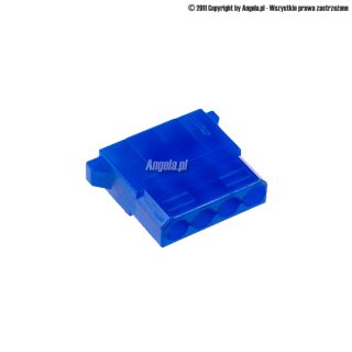 Mod/smart PSU Power Connector 4pin molex plug - UV blue