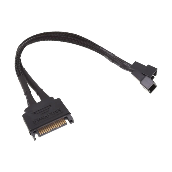 Phobya adapter Sata na 3Pin 5V & 12V 20cm - czarny