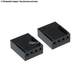 Phobya FAN Power Connector 4Pin PWM female with pins - 2 pcs Black