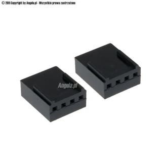 Phobya FAN Power Connector 4Pin PWM female with pins - 2 pcs Black