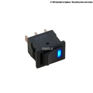 Phobya flat switch - LED blue, black 3pin