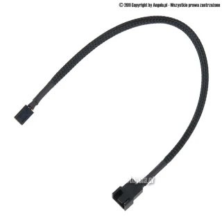 Phobya przedłużacz 3pin na 4pin PWM 30cm czarny