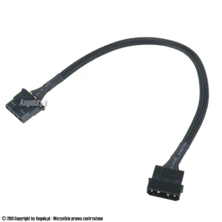 Phobya przedłużacz Molex 4pin 30cm czarny