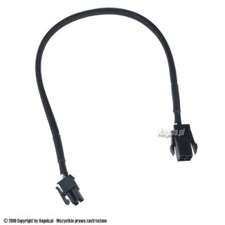 Phobya przedłużacz P4 30cm czarny