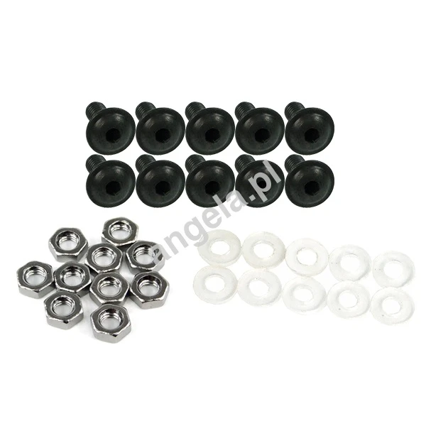 Phobya radiator grills mounting screw kit - black