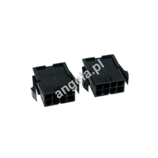 Phobya VGA Power Connector 8Pin female incl. 8 Pins - 2 szt. Black