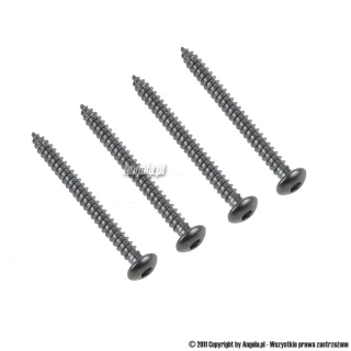 Śruba 3.5 x 40mm Thermochill imbus niklowana na czarno 4szt.