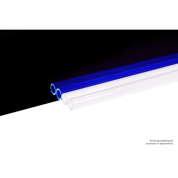 Alphacool HardTube 10/13mm plexi clear UV-Blue 60cm - 4pcs