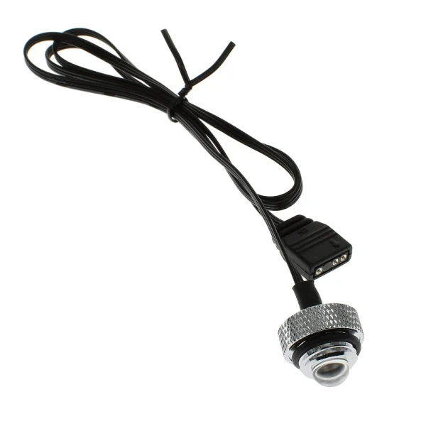 XSPC G1/4, 5V 3Pin ARGB LED Blank Plug - Chrome